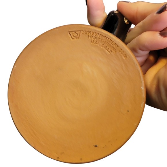Deneen Pottery Mug Monk's Bread by Trappist Monks Abbey of the Genesee 2012 Hand - Picture 4 of 5